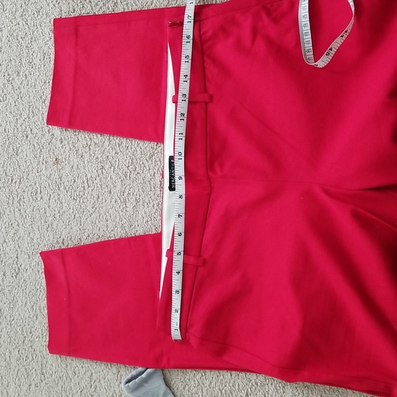 J.Crew Mercantile red ankle pants with side zipper size 10 - Picture 6 of 8